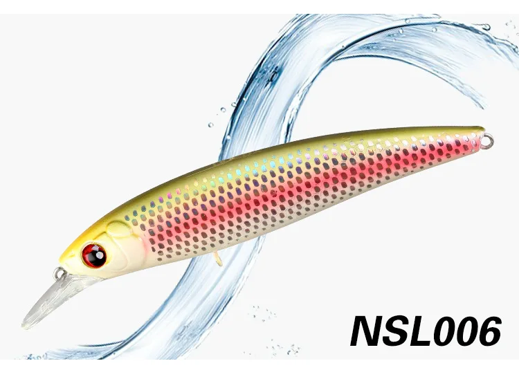 NSL006 Noeby гольян жесткая приманка для рыбалки 100мм13. 6 г 120мм22. 0 г Морская рыбалка Pesca Япония крючки для окуня щуки - Цвет: NSL006