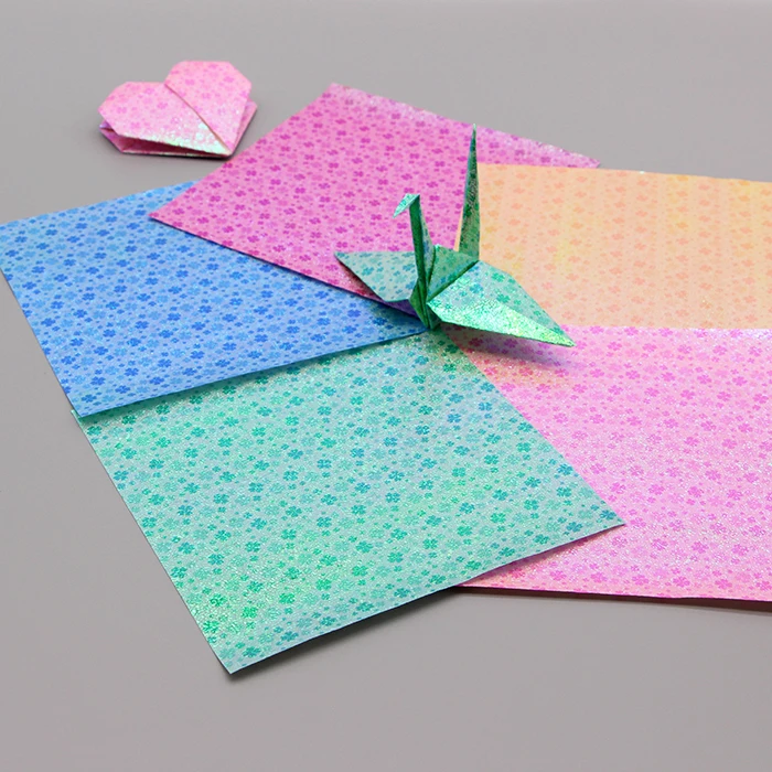 90 шт. 70 мм * оригами Бумага ручной работы Клевер милый узор papel Сияющий микс 5 видов