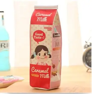 Чехол для карандашей в виде бутылки с молоком, милая утка, Полиуретановая сумка для ручек, сумка для хранения, канцелярские принадлежности, подарок для девочек и мальчиков, материал, школьные принадлежности, escolar - Цвет: 5