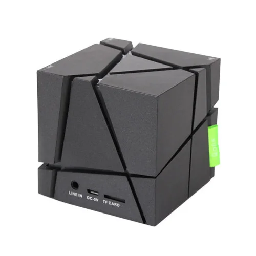 Qone светодиодный креативный портативный динамик Rubik's cube типа Bluetooth черный |