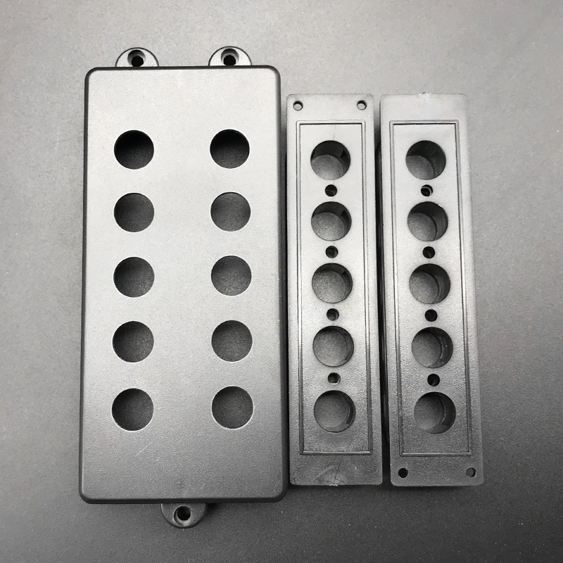 5MB w Bobbin x1set 2 шт. Электрогитары хамбакера крышка 4/5/6 строка MB бас гитары пикап крышка чехол Пластик Электрический violão аксессуар - Цвет: 5MB w Bobbin x1set