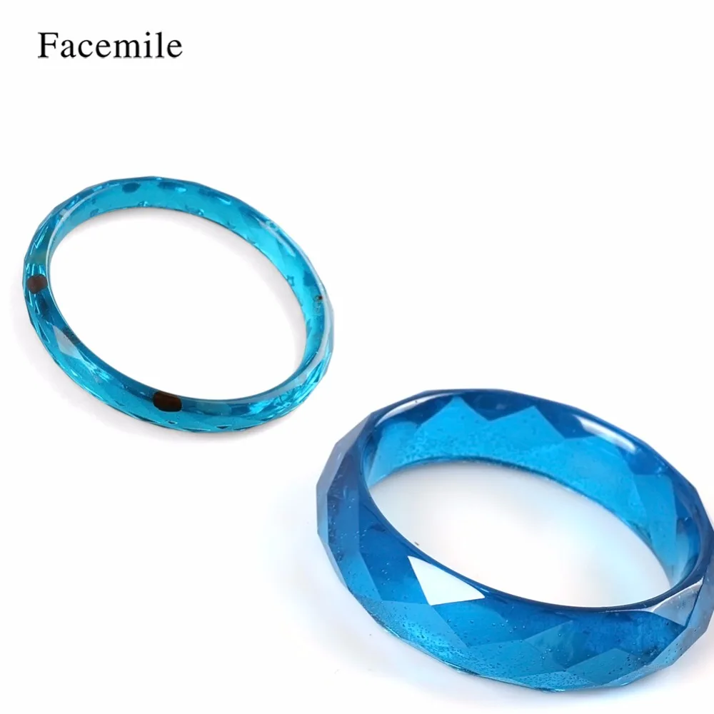 Facemile 1 шт Силиконовые смолы литье Круглый браслет форма для браслетов ювелирные