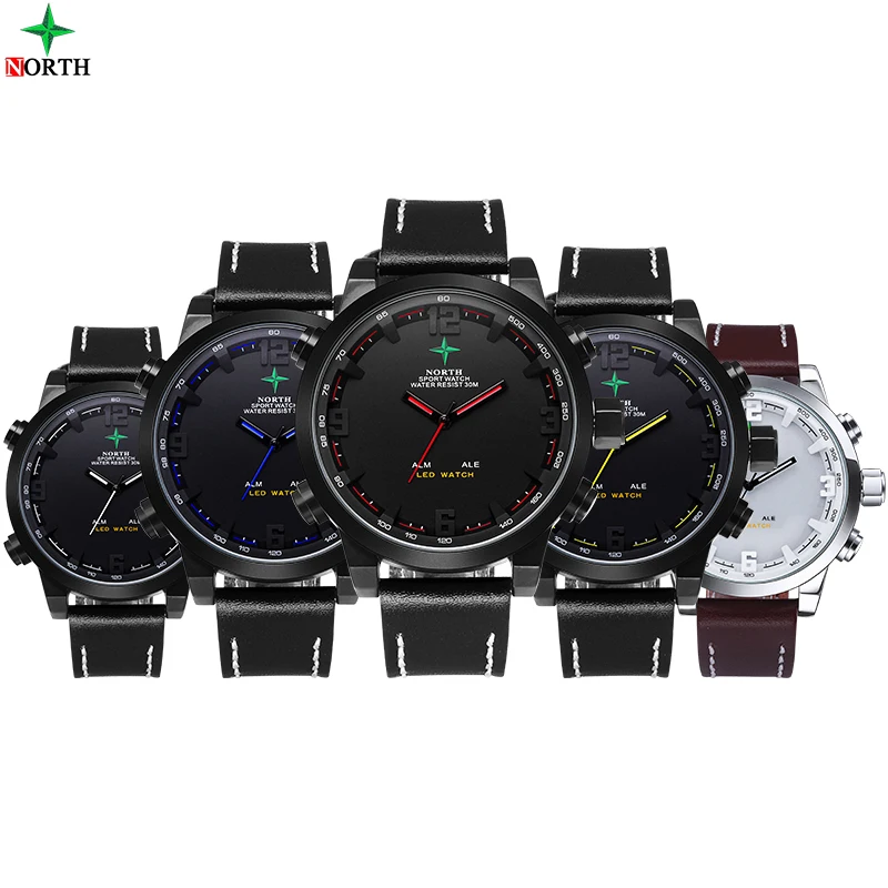 Мужские часы цифровой 2017 Люксовый Бренд спортивные водостойкие многоцелевые