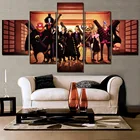 Современный настенный художественный Декор модульная рамка для картин или без рамки 5 шт. аниме цельный персонаж картина холст HD печать плакат