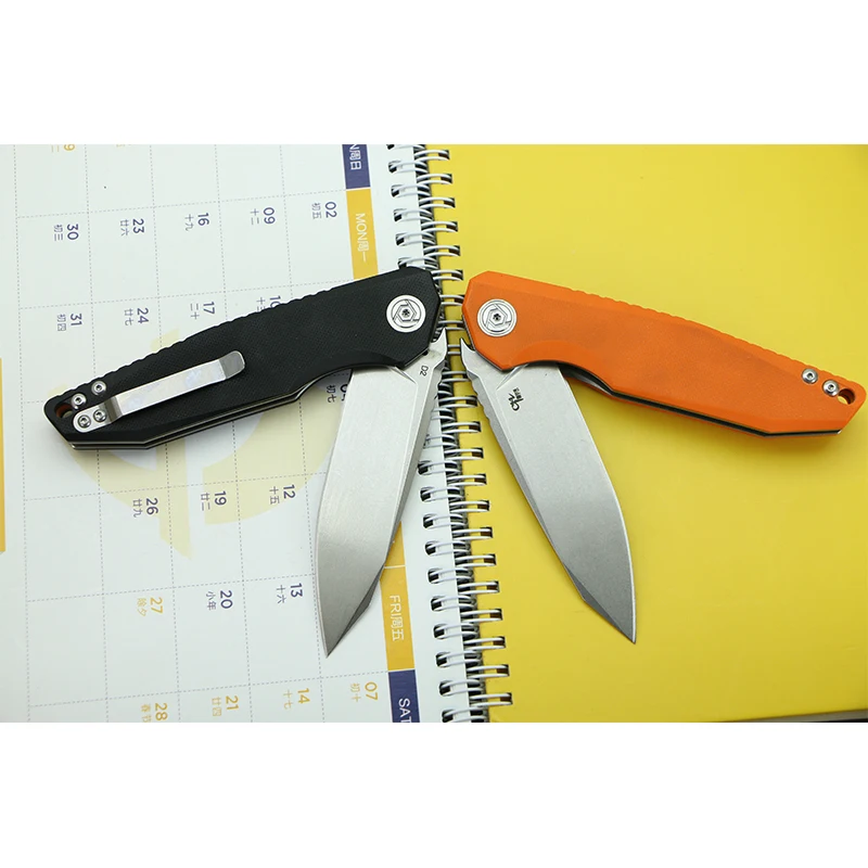 

CH3004G10 High Quality D2 blade G10 handle Flipper folding knife Outdoor camping hunting pocke fruit knives EDC tools Survival