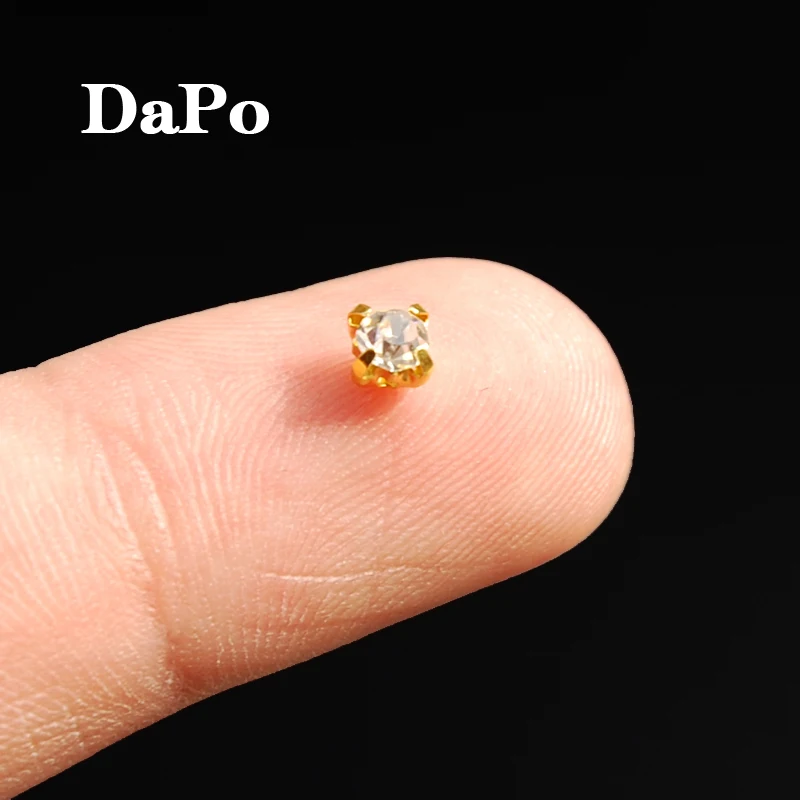 Промотирование: купи 3 и получи 1 бесплатно! 4 мм 144 шт позолоченная основа для