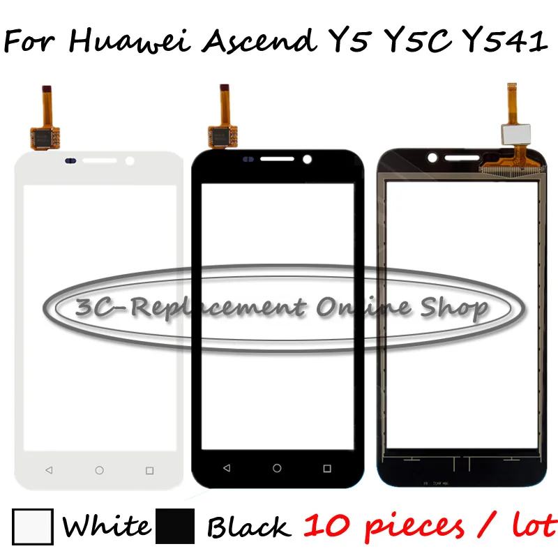 10 шт черный/белый тачскрин аналагово цифровой преобразователь для Huawei Ascend Y5 Y541 Y5C