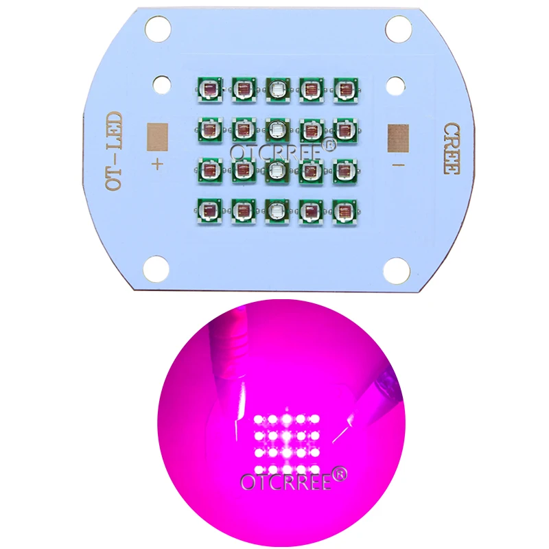 Светодиодный излучатель Cree XPE 30W50W60W ярко синий свет 660 нм красный 450 для