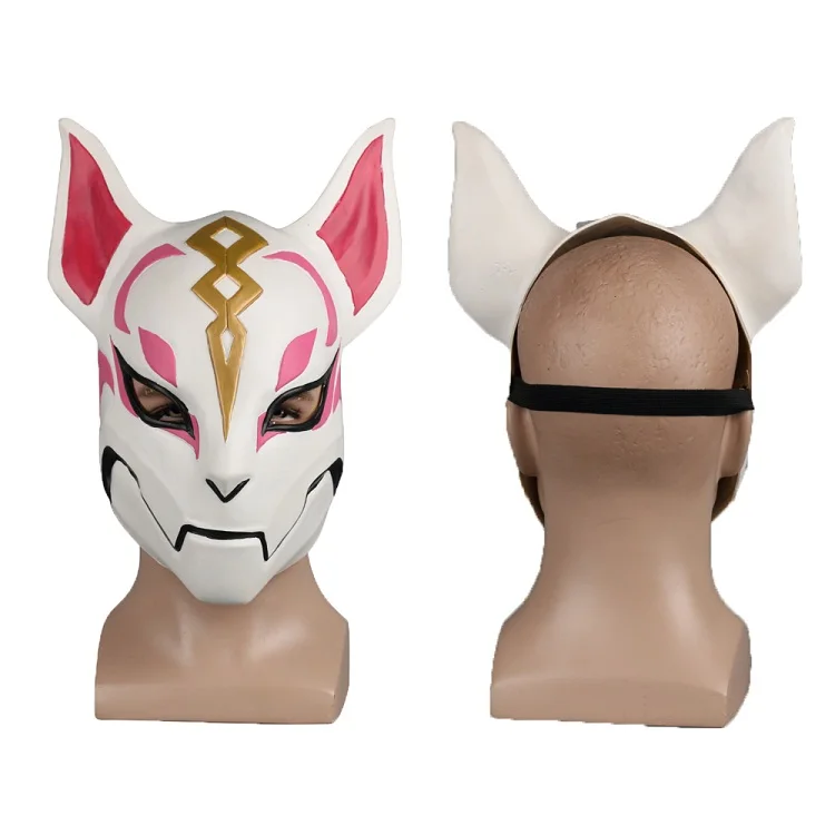 Игра дрейф маска лиса kitsune животное Полная Голова маска для взрослых унисекс Маскарад шлемы реквизит вечерние Хэллоуин нарядное платье - Цвет: 3