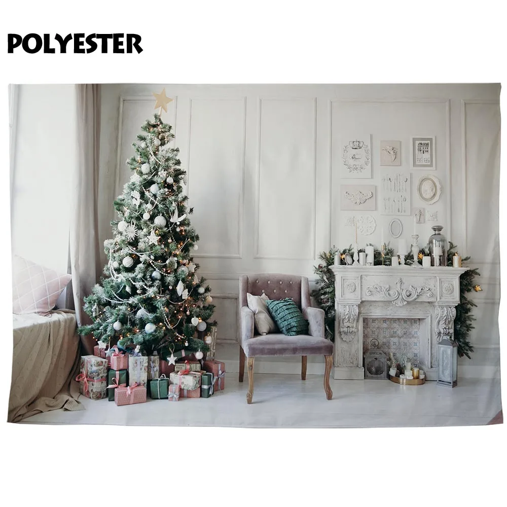 Фон Funnytree для фотосъемки с изображением рождественского праздника празднования