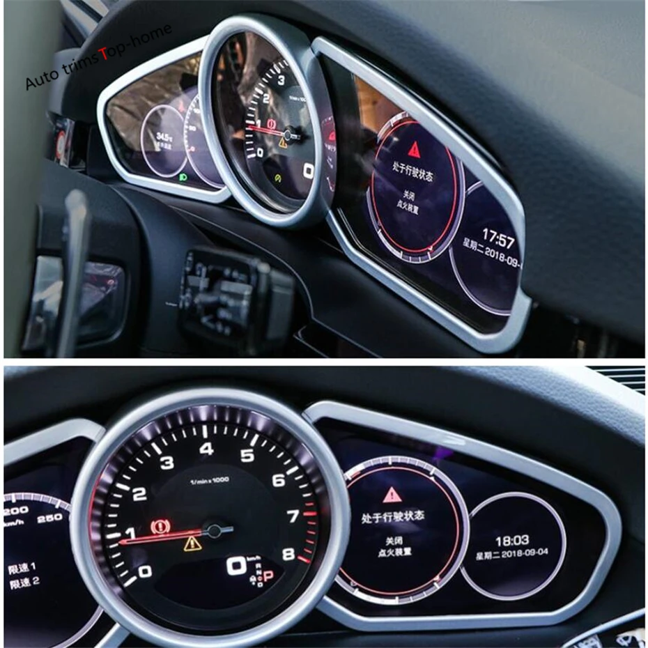 Yimaautotrims матовая/красная/углеволоконная внутренняя отделка для Porsche Cayenne 2018 2019 2020