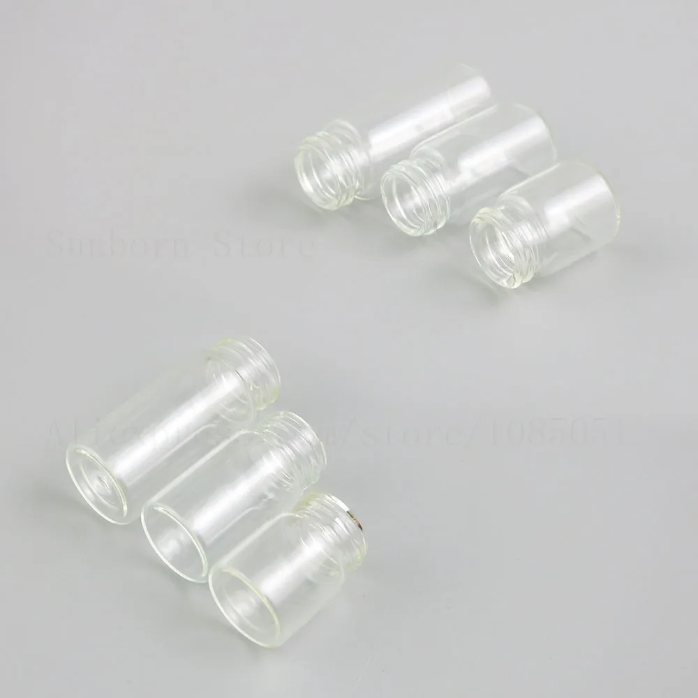 Refillable Glass Essential Oil Vials Bottles Containers with Gold Silver Aluminium Screw Cap 5 ml 6ml 7ml 10ml 14ml 30PCS | Красота и