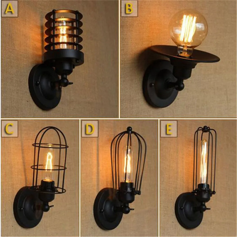 Fashion industrial vintage Wall lamp industry simple European style dining room bedroom corridor lights wall sconces