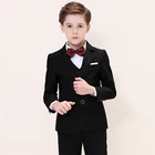 Костюмы для мальчиков на свадьбу, детский Блейзер, костюм для мальчика, Enfant Garcon Mariage, спортивный Блейзер, смокинг в британском стиле для мальчиков