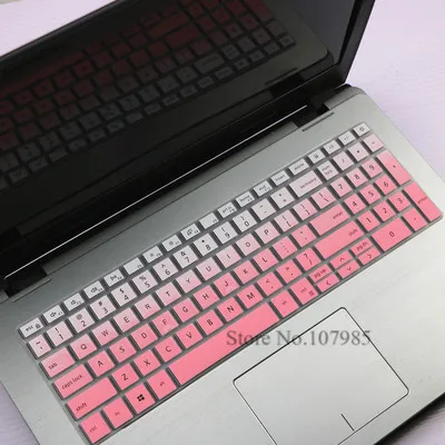 GradualPink 15 15,6 дюймов кремниевый ноутбук Защитная пленка для ноутбука Dell Inspiron 15 5584 5586 клавиатура обложка записной книжки i5584-7063SLV 7590 7591 - Цвет: GradualPink