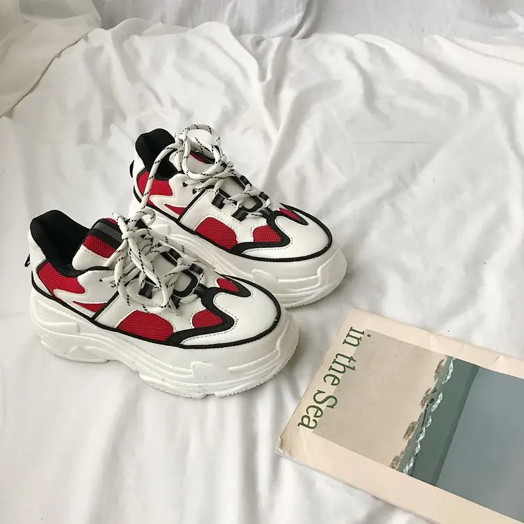 LMCAVASUN/Повседневная обувь; женские брендовые кроссовки на платформе; zapatillas mujer; сезон весна; Новинка; женская обувь с перекрестной шнуровкой; chaussures femme
