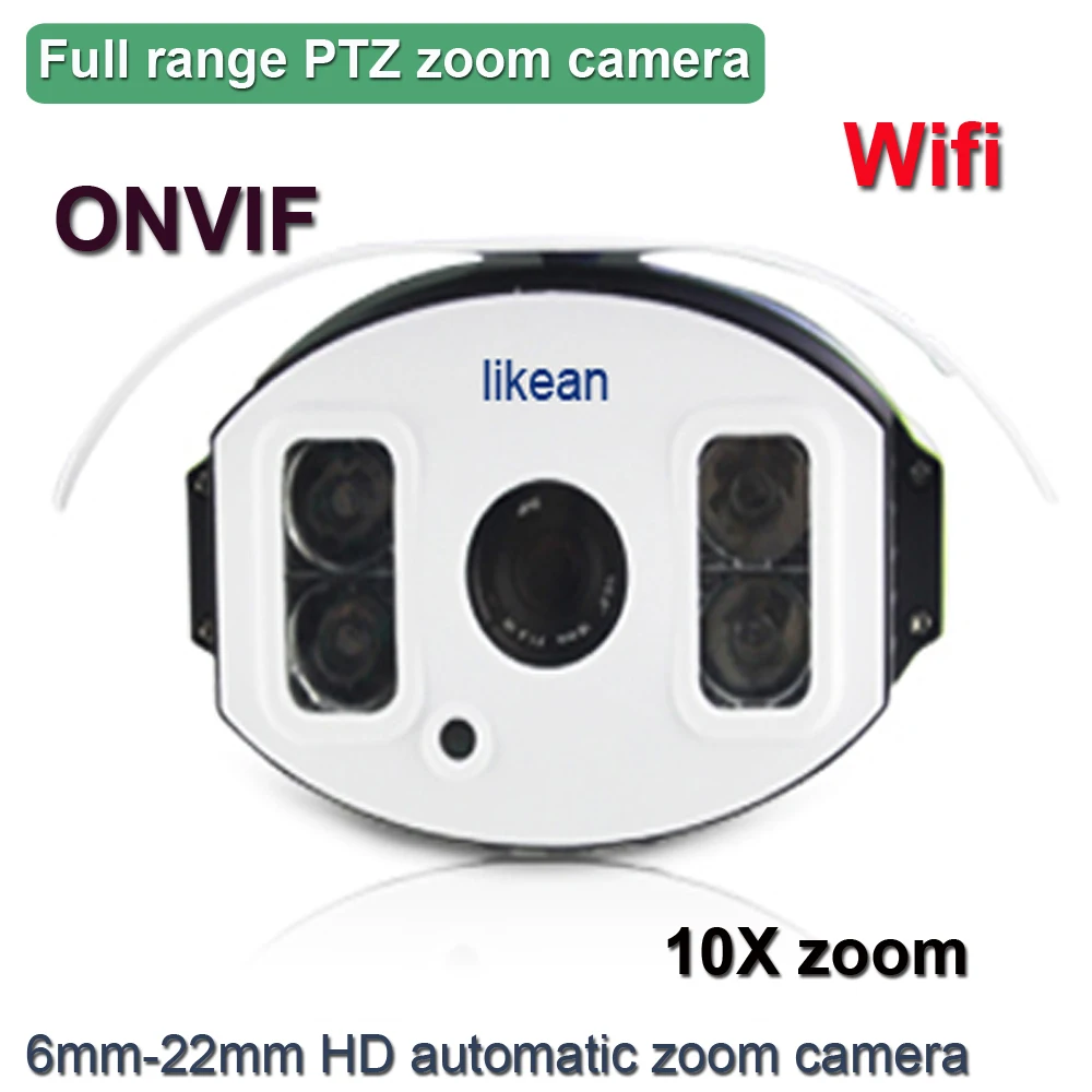 Waterproof 2MP 1080P HD Wireless 10x zoom IP Camera Wifi Outdoor ONVIF CCTV Sony imx222 IR TF Slot Security Surveillance | Безопасность