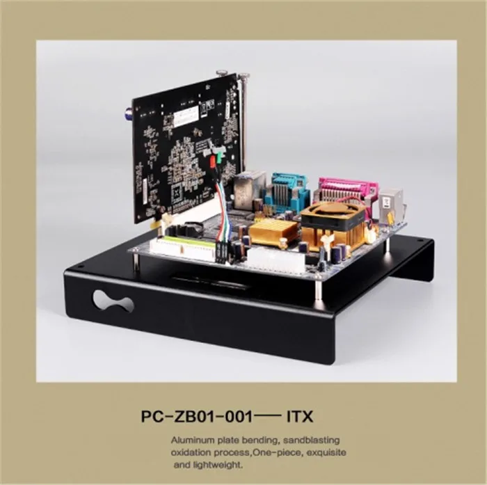 Новые поступления DIY Дисплей лоток ITX алюминиевая фотография платформа mini чехол