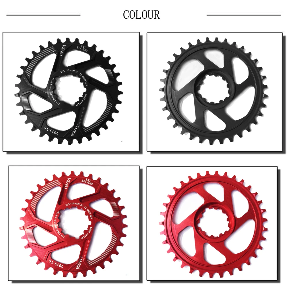 Bicycle Chainring 30T 32T 34T 36T 38T Central Lock Narrow Wide Chainwheel For 170/175mm Crankset GXP XX1 X9 XO X01 CNC AL7075