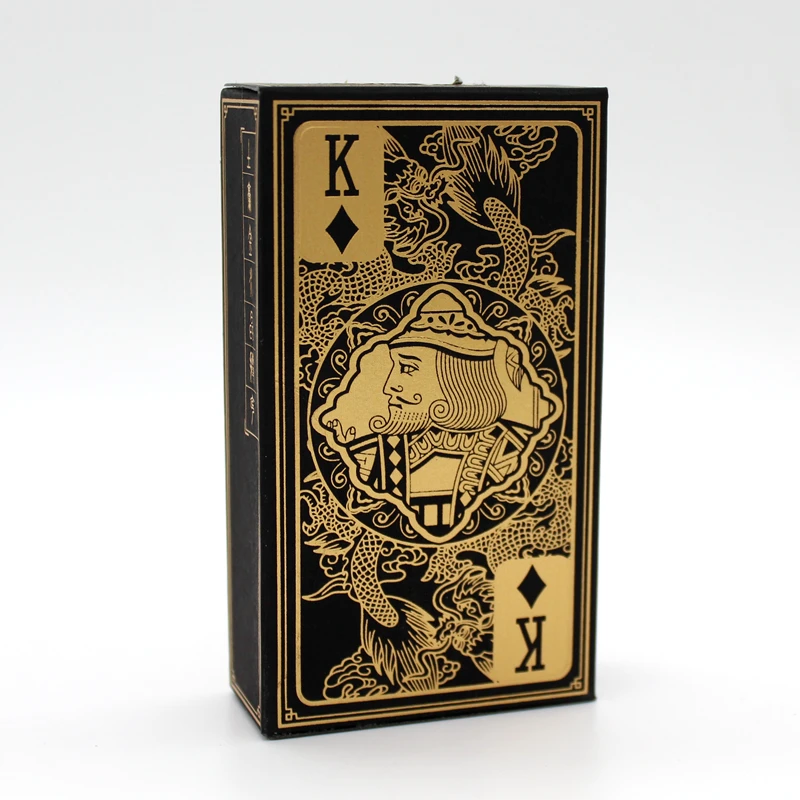 Высокое качество пластик ПВХ покер водонепроницаемый прозрачный золотой край