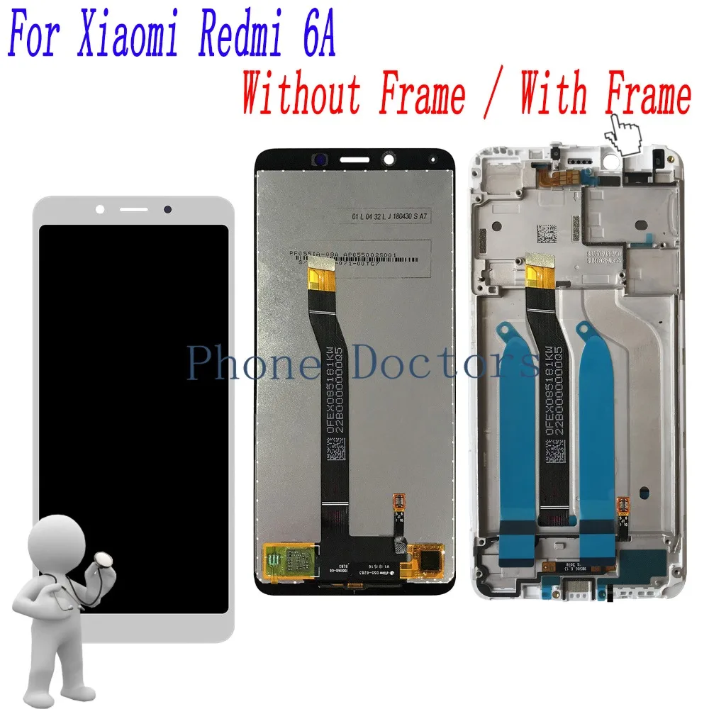 

5.45'' For Xiaomi Redmi 6A Full LCD DIsplay + Touch Screen Digitizer With Frame Assembly For Xiaomi Redmi 6A M1804C3CT M1804C3CH