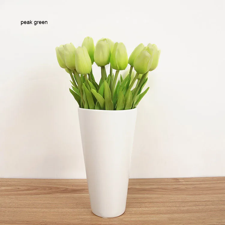 15 шт./лот красочные искусственные цветы тюльпана для украшения стола реальный на