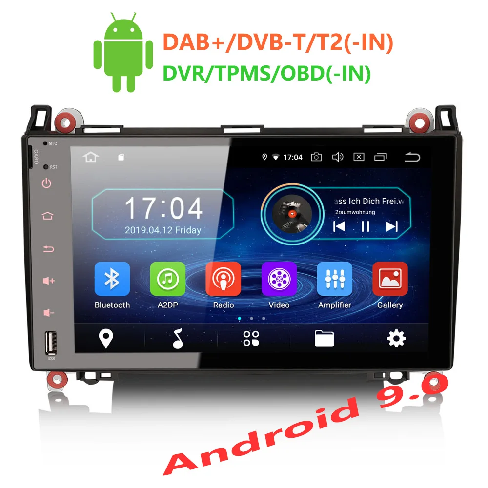 Erisin ES4992B Автомагнитола 9 'Ƈ Din Android 0 автомобильный dvd плеер для Mercedes A/B Class Sprinter