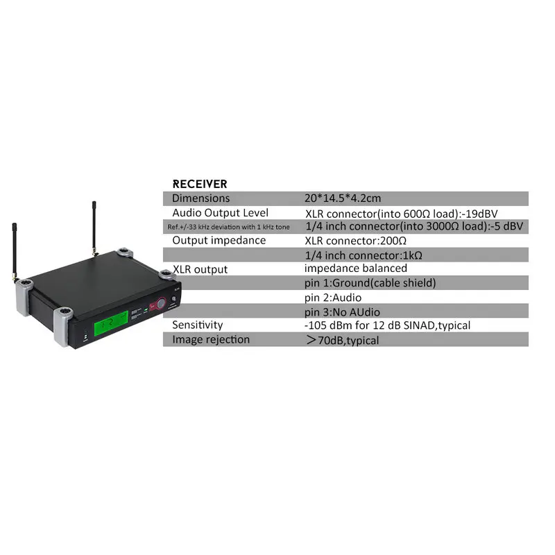UHF профессиональная беспроводная микрофонная система SLX SLX24 супер Кардиоидная