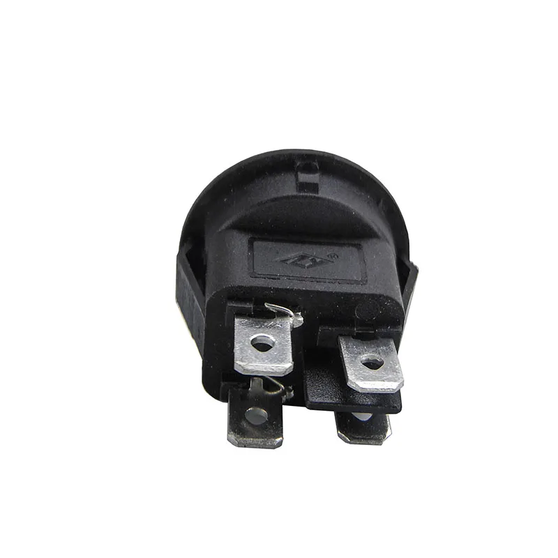 20 штук, 50 шт в наборе, KCD1 SPST 224N 23 мм 4 Pin 250V 6A круглый желобковый выключатель, простая в использовании включения выключения кулисный переключатель с подсветкой
