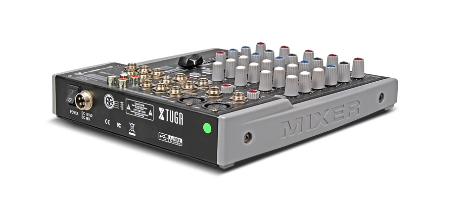 Xtuga MX8 профессиональный звуковой микшер звуковая консоль DJ машина 8 каналов двойной 3 полосный графический эквалайзер USB напрямую подключенный компьютер