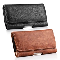 phone pouch case for iphone xs 11 pro max xr 8 7 6plus universal magnetic holster leather cover for huawei xiaomi cell phone bag