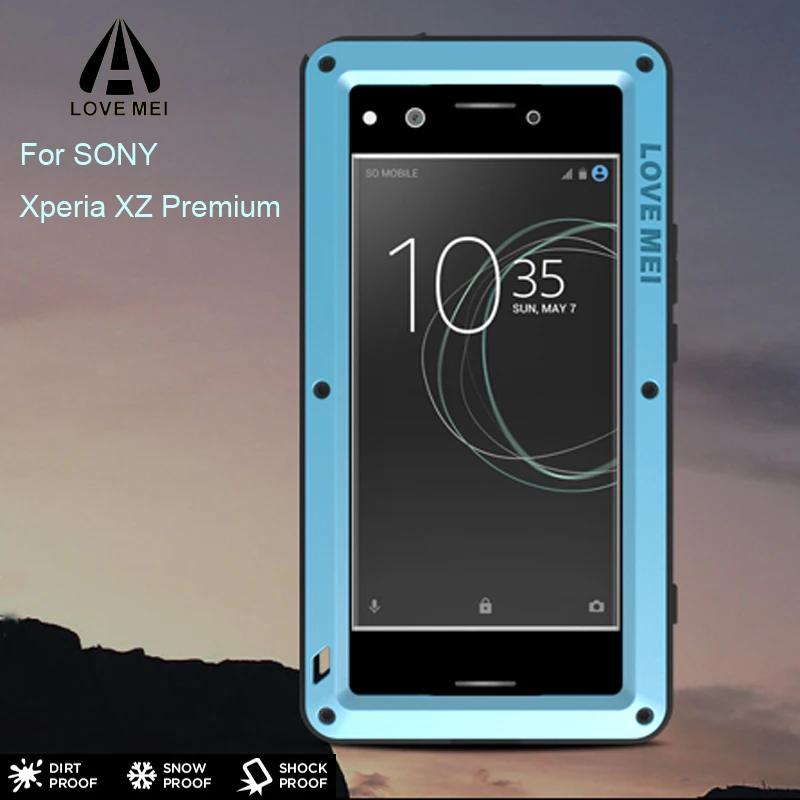 Xperia Z5 3Proof Case LOVEMEI Powerful Metal for SONY XZ Primium Luxury Aluminum Dirt Waterproof Shockproof Cover | Мобильные