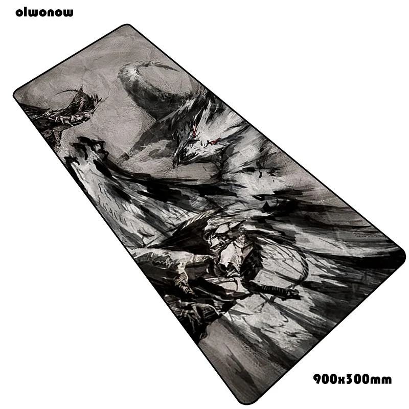 Monster hunter коврик для мыши 900x300x3 мм красивый игровой коврик для мыши большая клавиатура Коврик для мыши