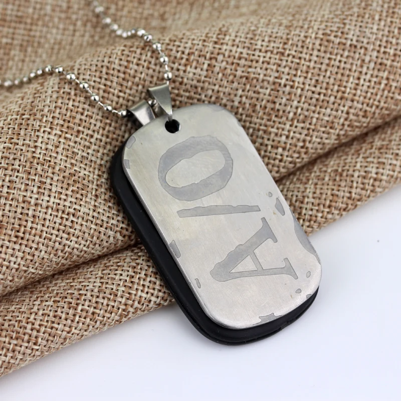 MQCHUN головной убор в стиле гангста A/0 Dog Tag Николас Браун наемных Цепочки и ожерелья