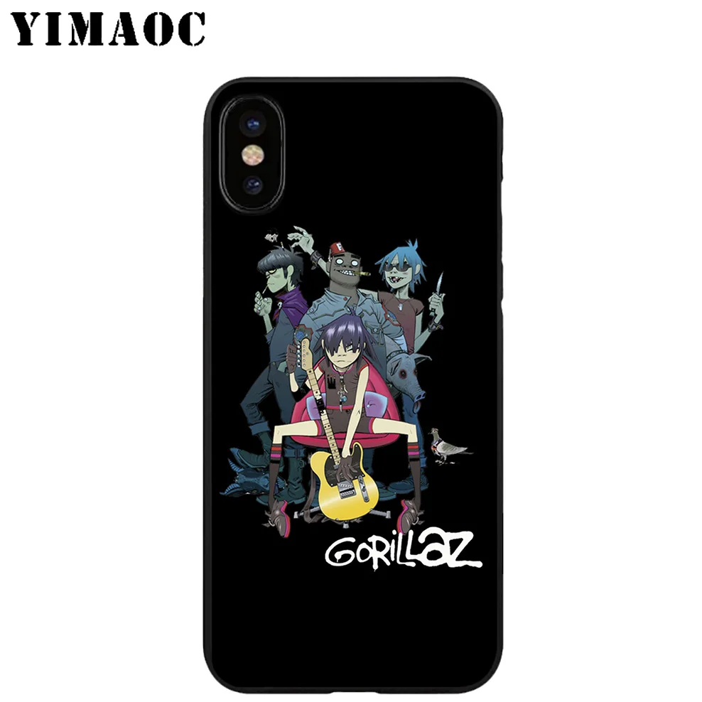 YIMAOC A23 Gorillaz полосы Мягкий силиконовый чехол для iPhone 11 Pro Xr Xs Max X или 10 8 7 6 6S Plus 5 5S SE |