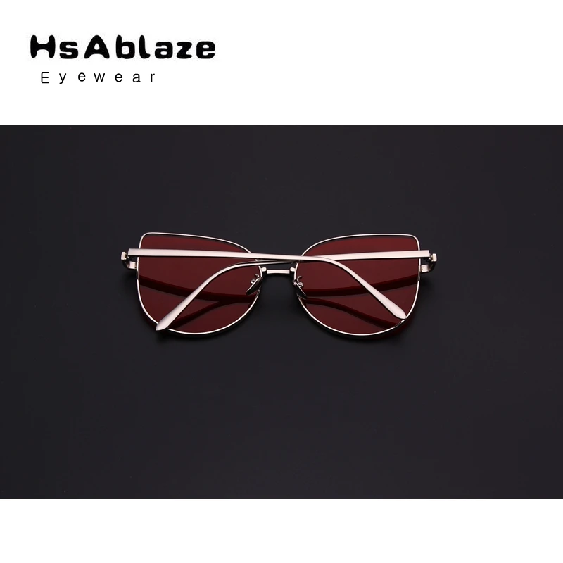 Hsablaze очки Новый Cat Eye Солнцезащитные для женщин Для Брендовая дизайнерская обувь
