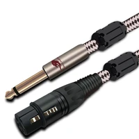 hi end condenser microphone cable mono 14 6 35mm male to xlr 3 pin female for mixer amplifier braided cable 1m 2m 3m 5m 8m