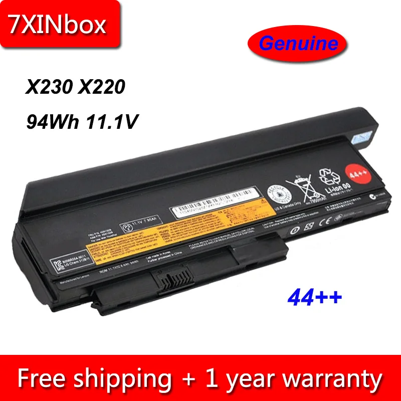 7XINbox 94Wh 11 1 В Подлинная 45N1029 45N1028 батарея для ноутбука Lenovo ThinkPad X230 X230I X220 X220I X220S 45N1172