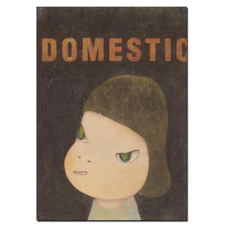 Yoshitomo Нара c Книги по искусству Ун лунатизм кукла рисунок японской живописи HD печати холст Книги по искусству фотографии плакат для ребенка Детская комната декор