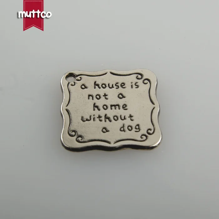 100 шт./лот оптовая продажа бирка для собак из сплава кирзита самостоятельный