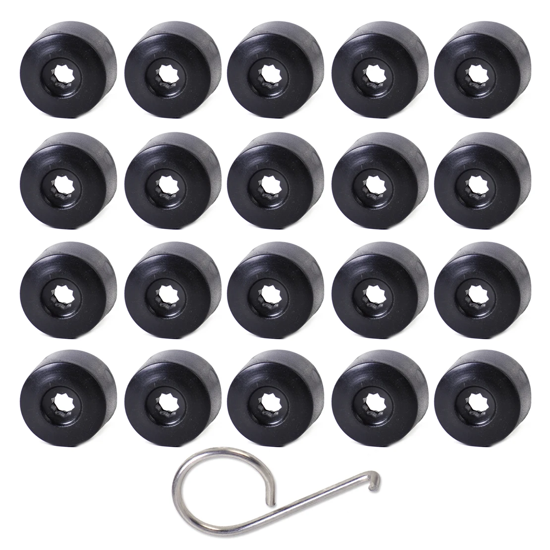 CITALL 20 шт противоугонные колесные болты Центральная гайка крышки 1K0601173 3C0601173 для VW Jetta Golf MK5 Passat B6 POLO Pheaton