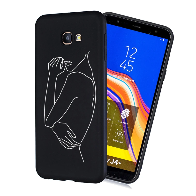 Силиконовый чехол для Samsung Galaxy J2 Pro J4 Plus 2018 J3 J5 2016 J6 J7 2017 окрашенный Мягкий ТПУ