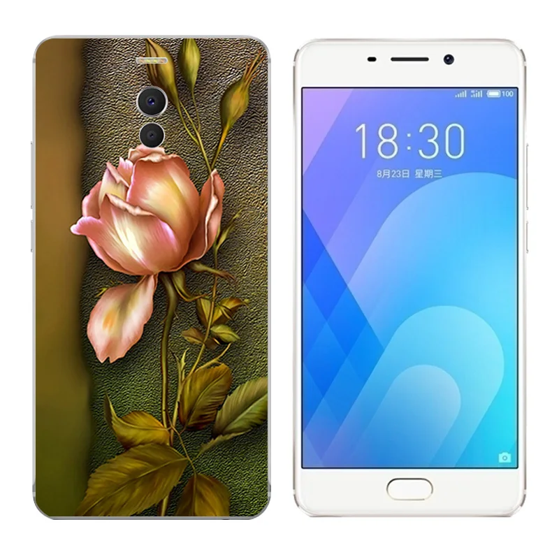Чехол для телефона Meizu M6 Note силиконовый чехол с принтом &quotдиск&quot Meilan сумки Note/Blue
