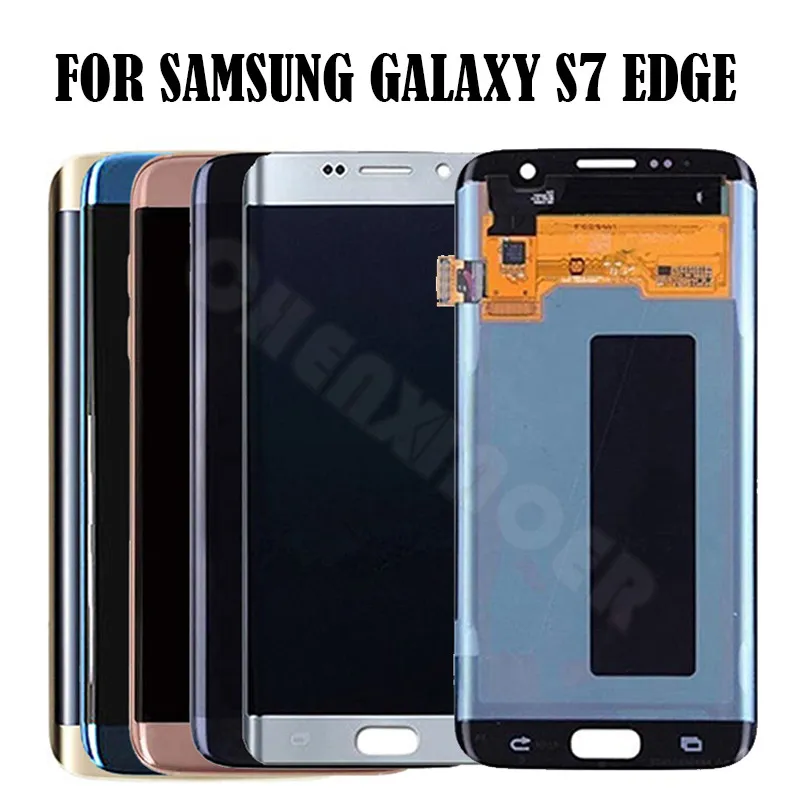 For SAMSUNG GALAXY S7 EDGE G935 G935F LCD Display Touch Screen Digitizer 5.5&quot Samsung Edge Pantalla Replacement | Мобильные