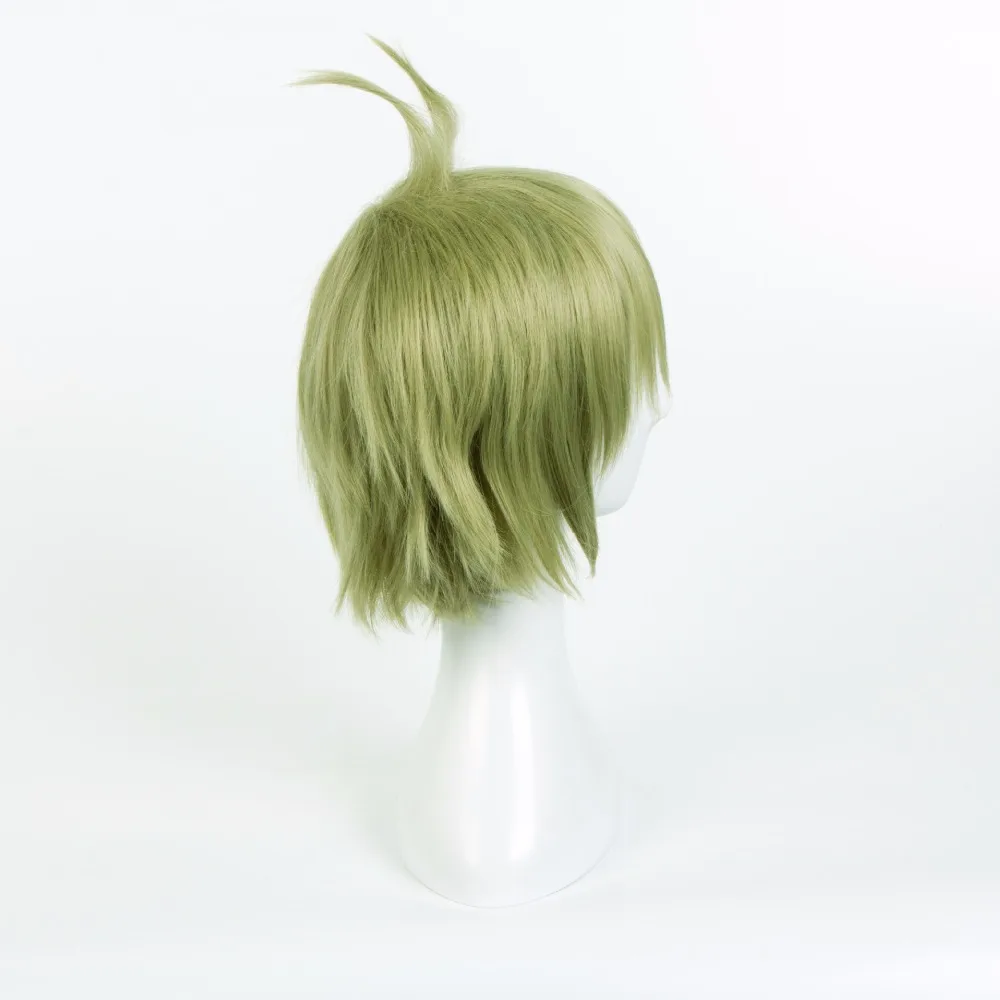 НОВЫЙ Danganronpa V3 Rantaro Ямамай Косплэй костюм японская игры парик короткий зеленый