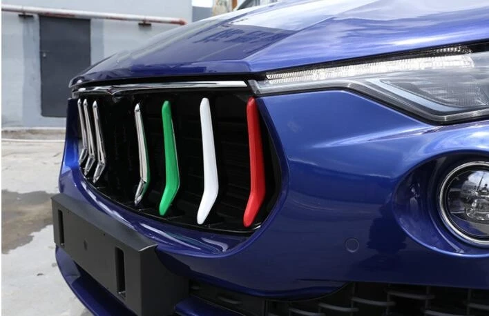Для Maserati Levante 2016 2017 авто Стайлинг ABS передняя решетка декоративные полоски