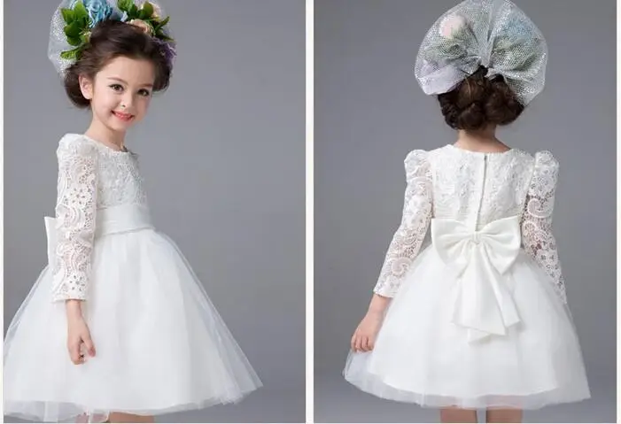 Лучшее качество свадебное платье для маленьких девочек коллекция 2016 года
