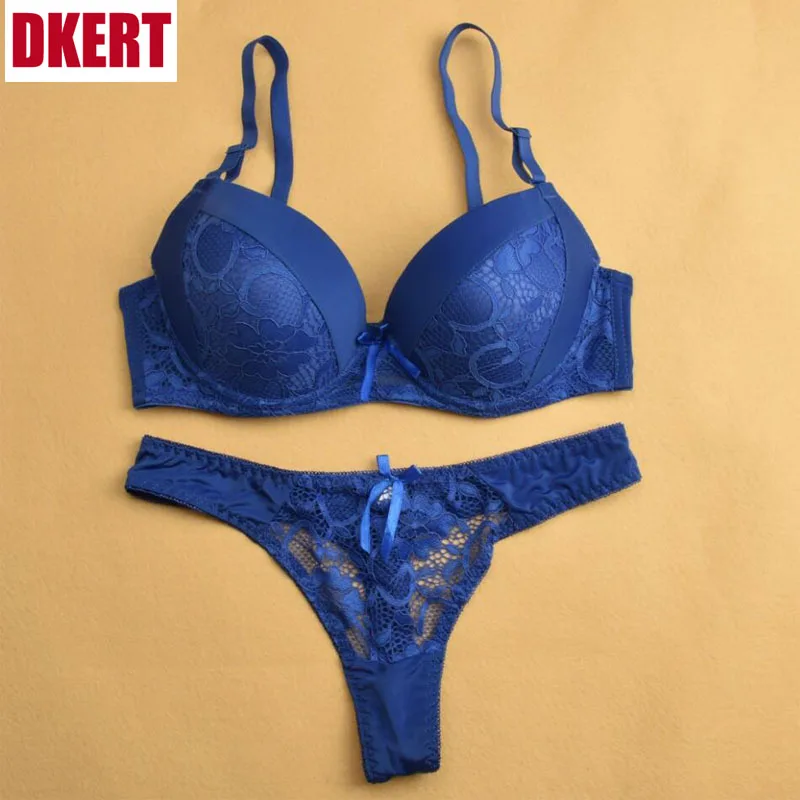 Комплект женского кружевного нижнего белья с чашками пуш ап 75 95 bra set women bra setbrief set