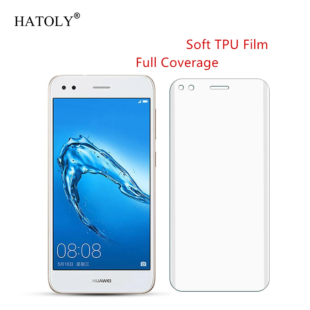 Мягкая нано-пленка из ТПУ для huawei Y6 2017 Защитная пленка экрана с полным покрытием