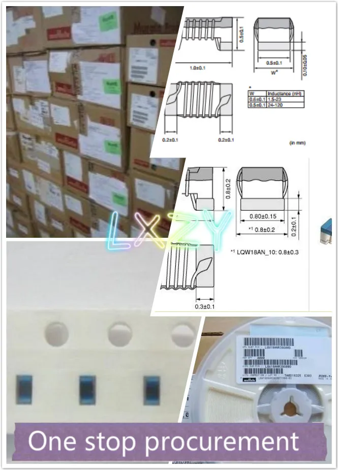 

Free Shipping 500pcs/lot LQW15AN5N1D00D 5.1nH 0.5nH 100MHz 600mA 0.12ohm 25 250MHz 8.0GHz